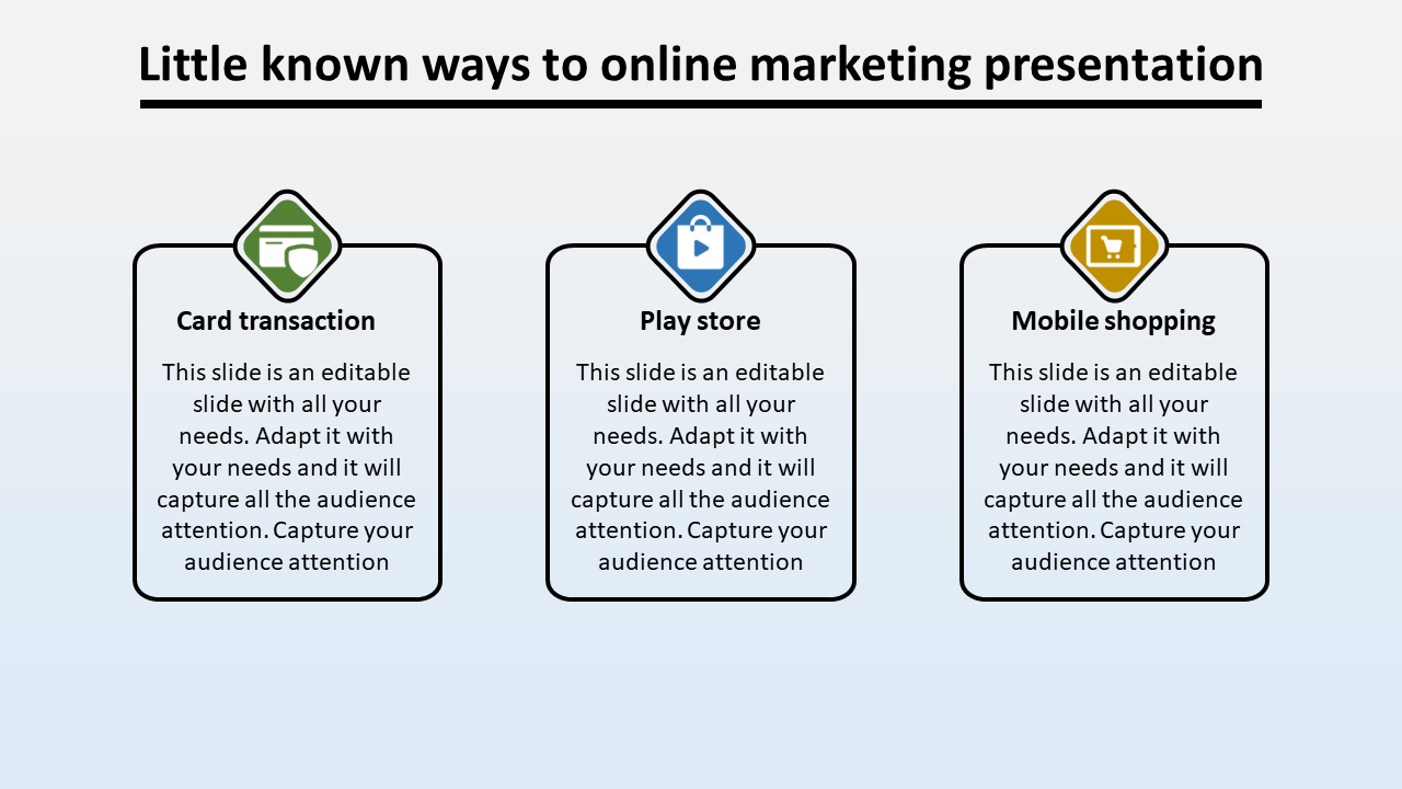 Free - Customized Online Marketing Presentation Template Design